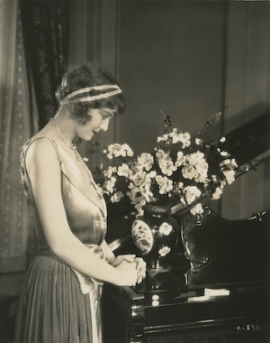 Doris looking at flowers 4C copy